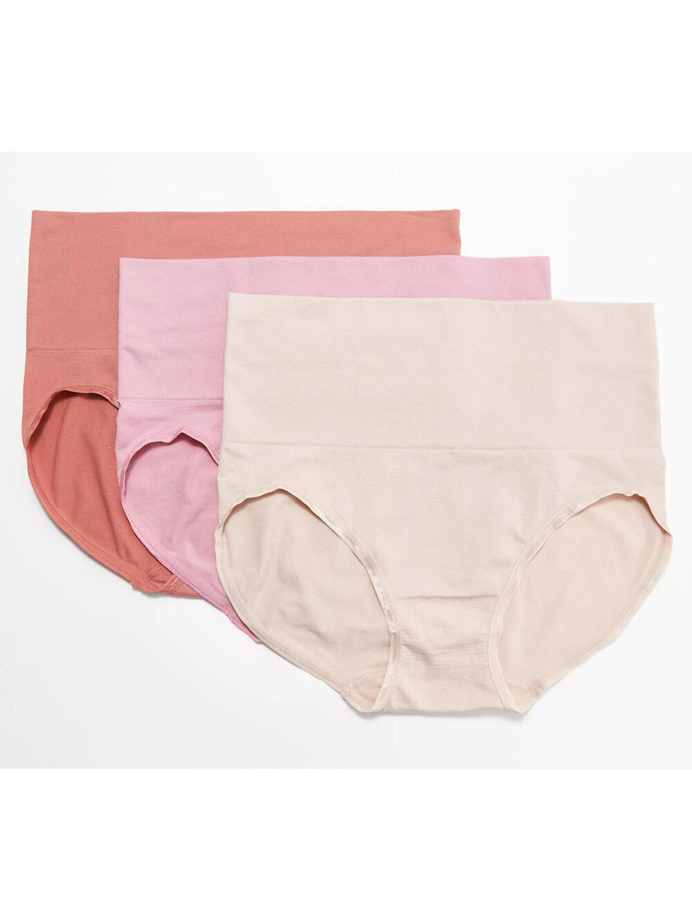 455 Breezies Seamless Wide Band Brief Panty Set of 3 SPICE sz M